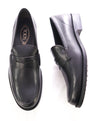 TOD’S - “Boston” Black Logo Embossed Vamp Penny Loafers - 8 US