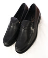 TOD’S - “Boston” Black Logo Embossed Vamp Penny Loafers  - 12 US