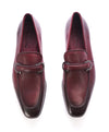 SALVATORE FERRAGAMO - "Bordeaux" Supple Leather Loafers Reverse Gancini - 9 E