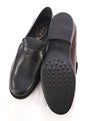 TOD’S - “Boston” Black Logo Embossed Vamp Penny Loafers  - 12 US