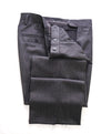 VERSACE COLLECTION -  Tonal Gray Stripe Logo Button Dress Pants - 30W