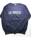 $545 ELEVENTY - "LOS ANGELES" Blue Crewneck Cotton Sweater - XXL