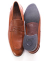 SALVATORE FERRAGAMO - Supple Leather Brown Penny Loafers Sleek Silhouette - 11.5 D