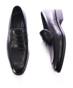 TO BOOT NEW YORK - “Dupont” Black Premium Grade Leather Penny Loafers - 7.5