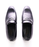 TO BOOT NEW YORK - “Dupont” Black Premium Grade Leather Penny Loafers - 7.5