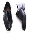 MEZLAN - Single Cutaway Monk Strap Loafers W Cap Toe - 8.5