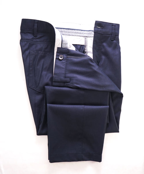 SAKS FIFTH AVE - Navy Blue CASHMERE/WOOL 5-Pocket Pants - 36W