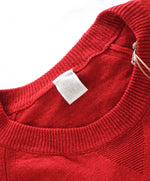 $395 ELEVENTY - Red Crewneck Premium Pure Wool Sweater - M