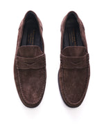 TO BOOT NEW YORK - Coco Brown Distressed Round Penny Loafers - 7.5