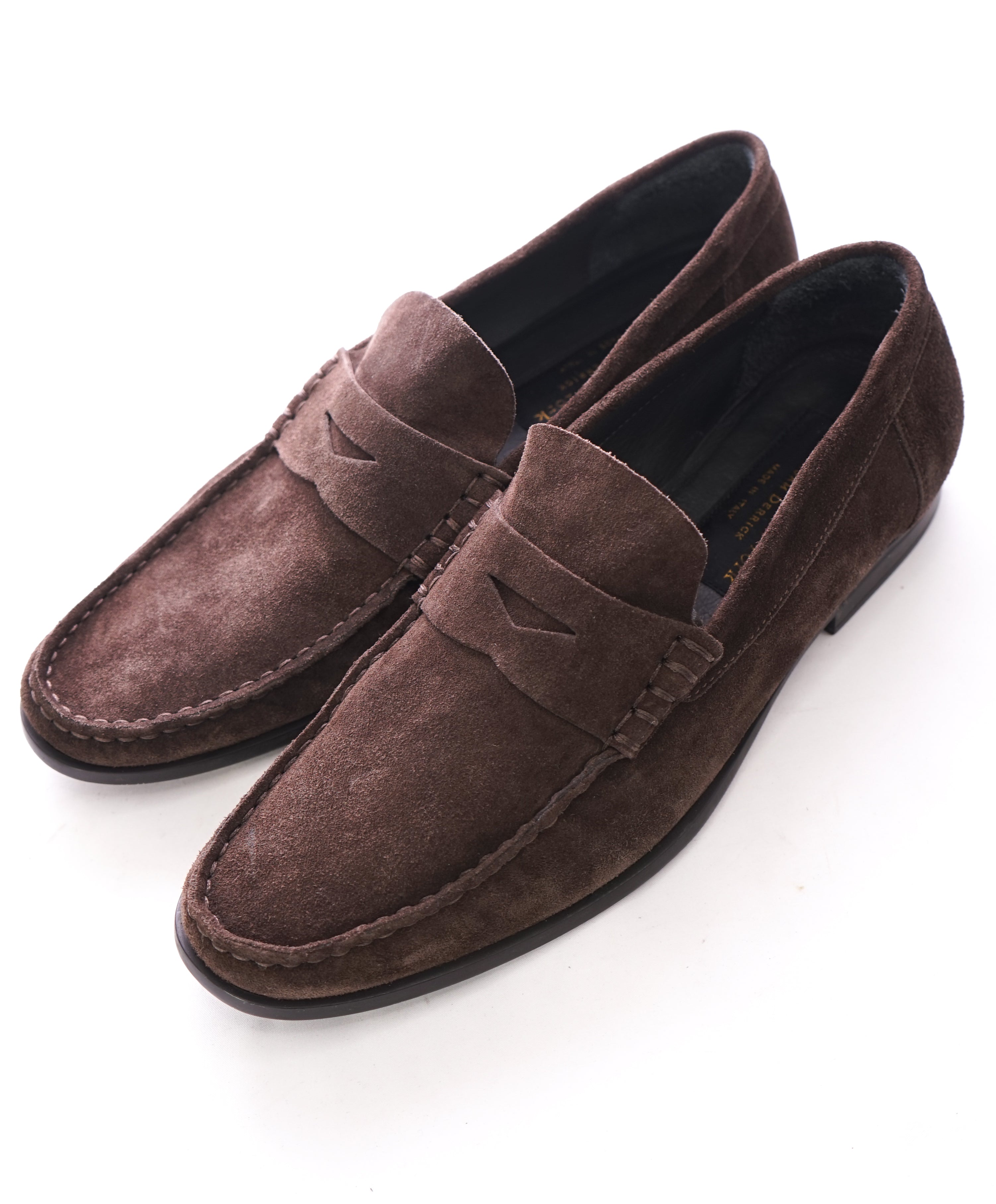 TO BOOT NEW YORK - Coco Brown Distressed Round Penny Loafers - 7.5