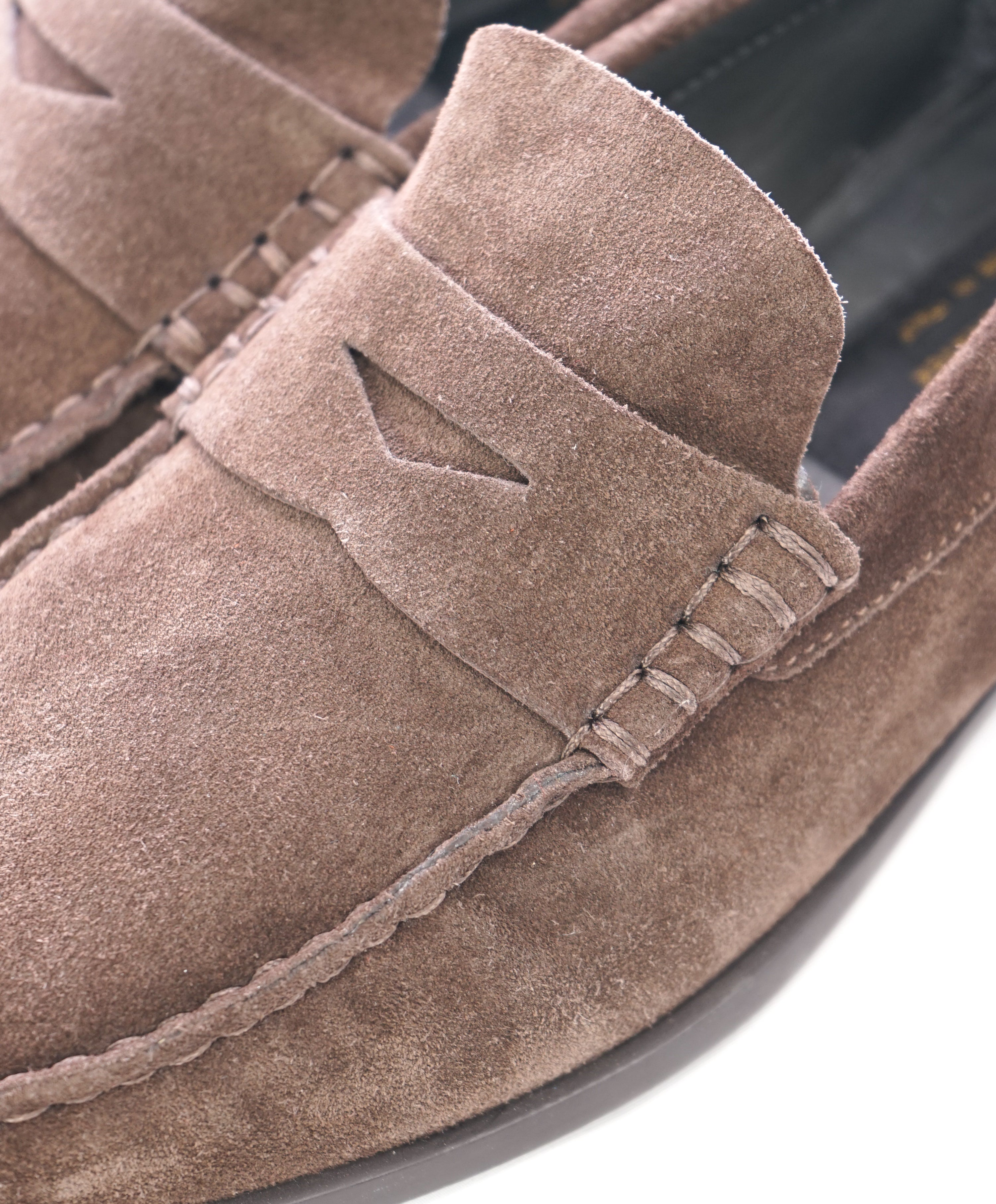 TO BOOT NEW YORK - Coco Brown Distressed Round Penny Loafers - 7.5