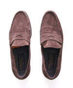TO BOOT NEW YORK - Coco Brown Distressed Round Penny Loafers - 7.5
