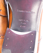 ERMENEGILDO ZEGNA - Brown Diamond Brogue Cap Toe Oxfords - 8.5