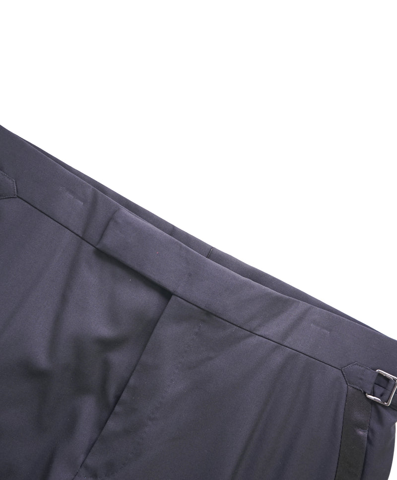 TOM FORD - PREMIUM Black Tuxedo Dinner Wool Dress Pants - 33W (50EU)