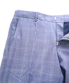 HUGO BOSS - Powder Blue Plaid “Novan4/Ben2” Flat Front Dress Pants - 31W