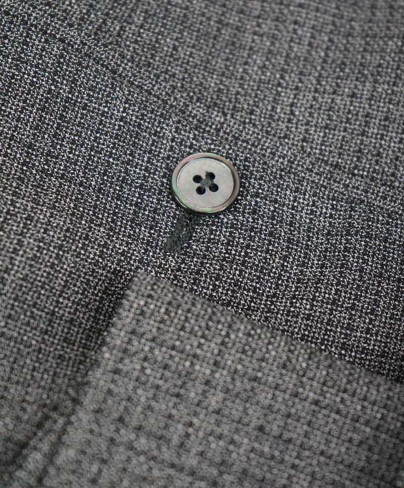 HUGO BOSS - Textured Gray MOP Buttons “Hutson3/Gander1” Flat Front Dress Pants - 33W