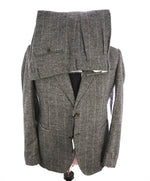 MAXI HO - By ELEVENTY CASHMERE Blend Gray Chalk Stripe Suit  - 44S