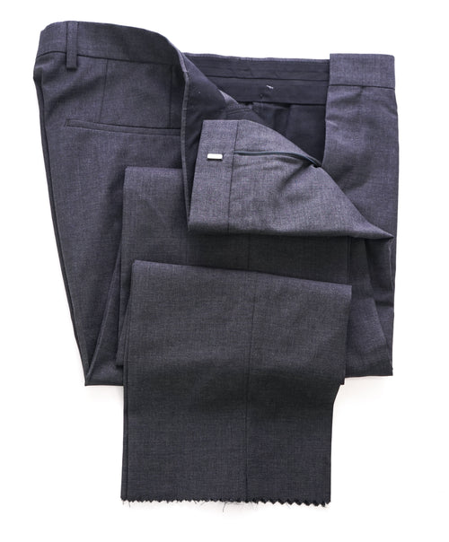 HUGO BOSS - Charcoal Solid “Halsey2/Merrill2” Flat Front Dress Pants - 33W