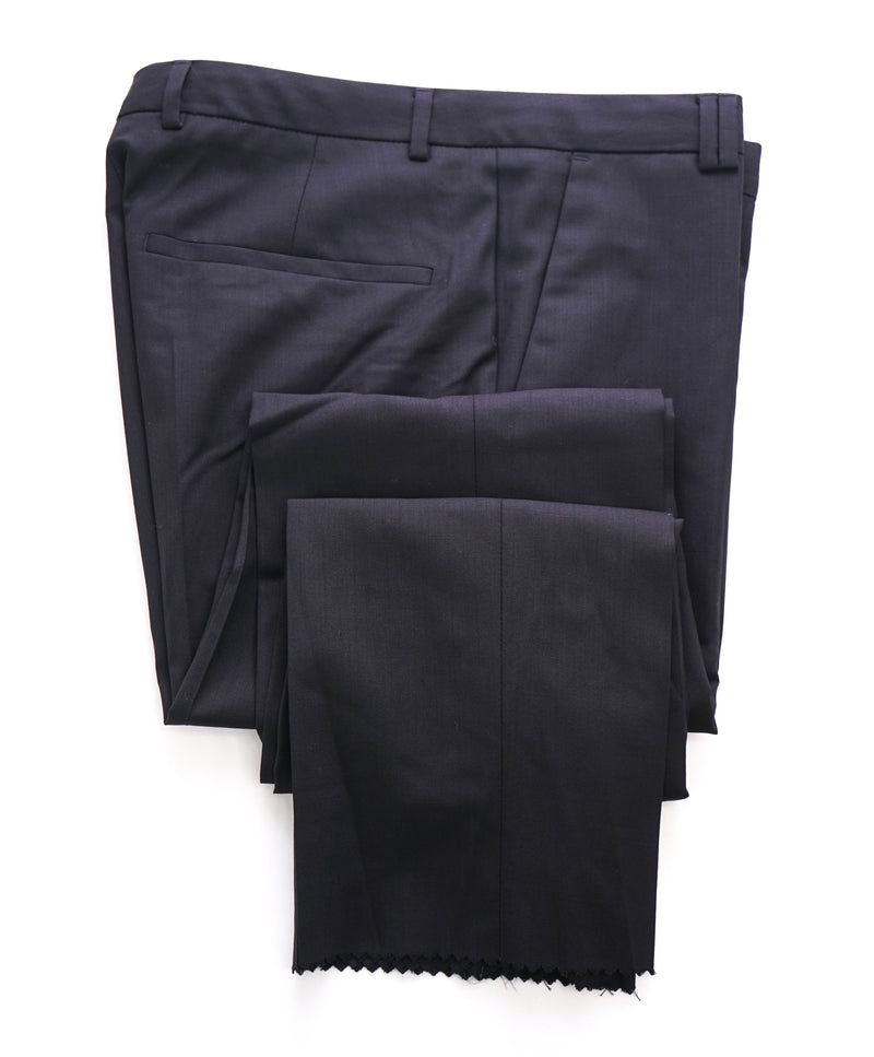 HUGO BOSS - Solid Black “Adris1/Heibo2” Elastane Blend Flat Front Dress Pants - 30W