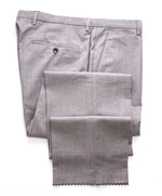 HUGO BOSS - Gray Pindot “Johnstons3/Lenon1” Flat Front Dress Pants - 34W
