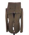 ARMANI COLLEZIONI - Peak Lapel 1-Button Taupe Stone Suit "Slim Drop 8"- 44R