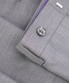 TED BAKER - Solid Charcoal Wool Flat Front Dress Pants - 37W
