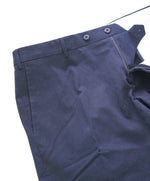 ZANELLA - Navy Cotton “PARKER” Cotton Flat Front Pants - 38W