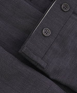 CANALI - Wool Gray Geometric Weave Flat Front Dress Pants - 37W