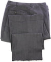 CANALI - Wool Gray Shades Twill Weave Flat Front Dress Pants - 45W