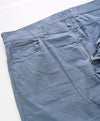 CANALI - Stone Blue Cotton/Silk/Elastane Flat Front 5-Pocket Pants - 39W