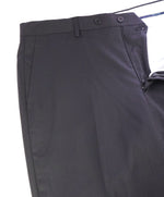 SAKS FIFTH AVE -Black Wool & Silk MADE IN ITALY Flat Front Dress Pants-  30W