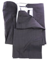 SAKS FIFTH AVE -Charcoal Wool & Silk MADE IN ITALY Flat Front Dress Pants -  38W