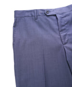SAKS FIFTH AVE - Medium Blue MADE IN ITALY Flat Front Dress Pants - 36W