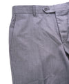 SAKS FIFTH AVE - Micro Herringbone Gray MADE IN ITALY Flat Front Dress Pants - 34W