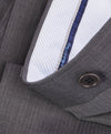 SAKS FIFTH AVE - Micro Herringbone Gray MADE IN ITALY Flat Front Dress Pants - 34W