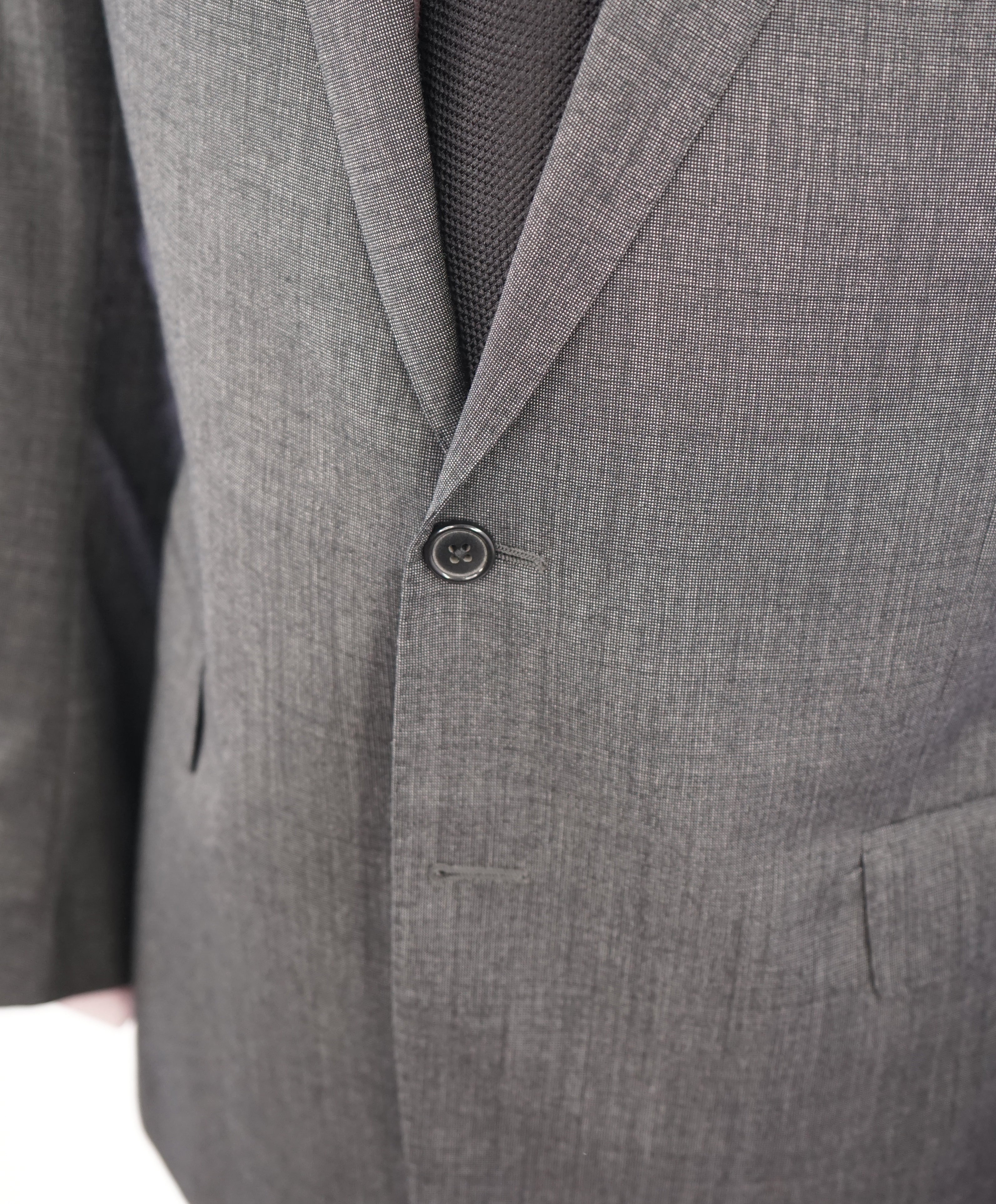 RALPH LAUREN BLUE LABEL "POLO" - Gray Wool Suit W Side Tabs - 42R 38W