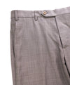 ZANELLA - Medium Textured Brown “Devon” Flat Front Dress Pants - 34W