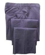 ZANELLA - Gray Textured Shadow Check “Devon” Flat Front Dress Pants - 34W