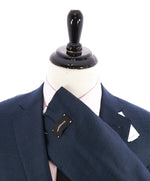 ERMENEGILDO ZEGNA -“ACHILLFARM" SILK Blend BLUE/GREEN Solid Suit - 44L