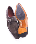 MAGNANNI - Suede Single Monk Strap Loafers With Leather Detail - 7