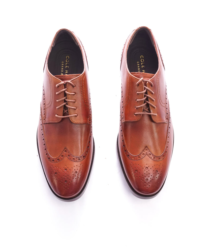 COLE HAAN - Brown Wingtip Brogue Oxfords "Grand OS” - 9.5
