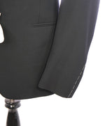 RALPH LAUREN PURPLE LABEL - Peak Lapel Black Tuxedo Suit With Side Tabs - 44R