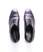 GIORGIO ARMANI - Black Cap Toe Sleek Oxfords W Round Toe - 9