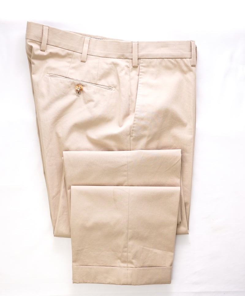 INCOTEX - "SOFT TOUCH COTTON" Beige Stone Premium Pants - 34W