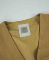 $495 ELEVENTY - *COTTON/LINEN* Camel Textured Waistcoat Vest - 40R