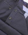 PT01 - Premium Fabric & Construction Blue Wool Dress Pants MOP Logo Buttons - 35W