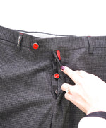 KITON - LOGO FRONT Premium Flannel Wool/Silk Dress Pants - 38W (56EU)