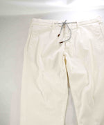 $695 ELEVENTY - JOGGER *SUEDE Draw String* White Cotton Corduroy Pants- 36W