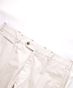 ERMENEGILDO ZEGNA - Ivory Cotton Dress Pants W Contrast Stitch - 32W (48EU)