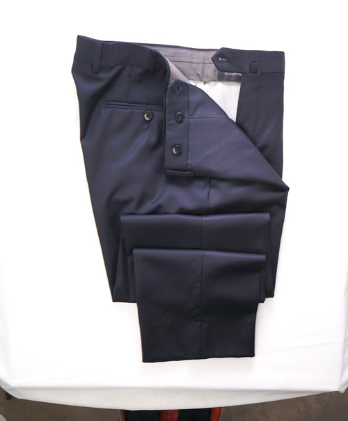 ERMENEGILDO ZEGNA - "STRNVY" Regular Navy Blue Premium Dress Pants - 32W (48EU)